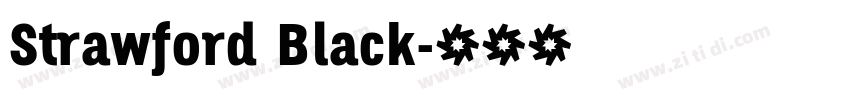 Strawford Black字体转换